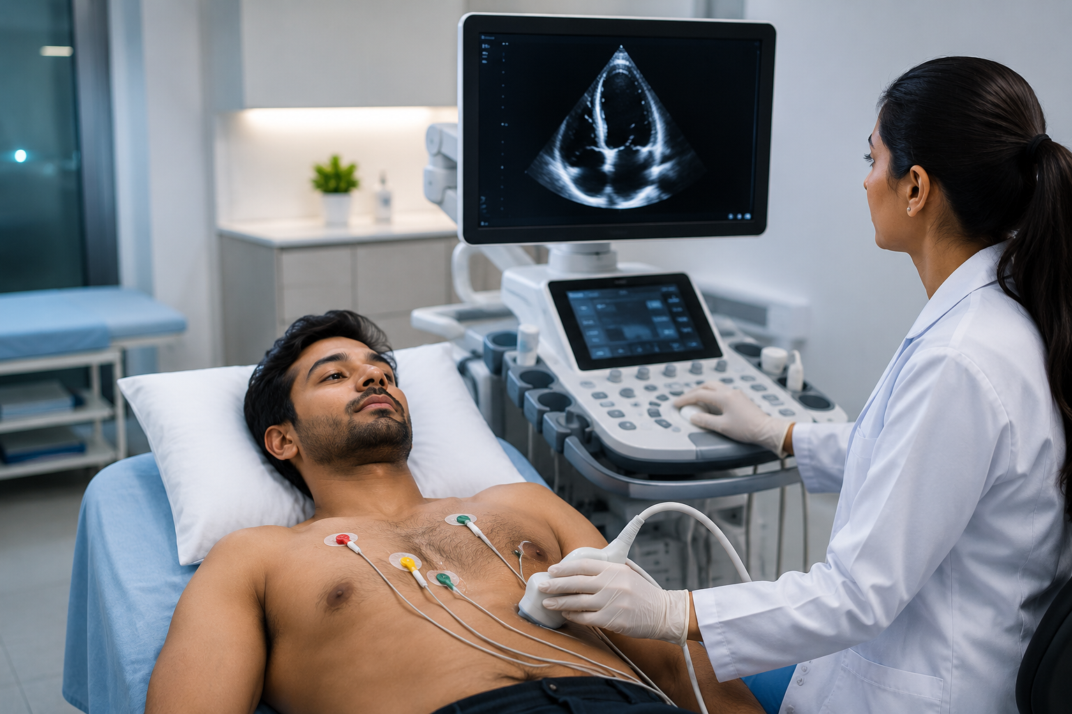 2D Echo test with advanced cardiac imaging technology at Lalita Diagnostic & Health Care Centre
