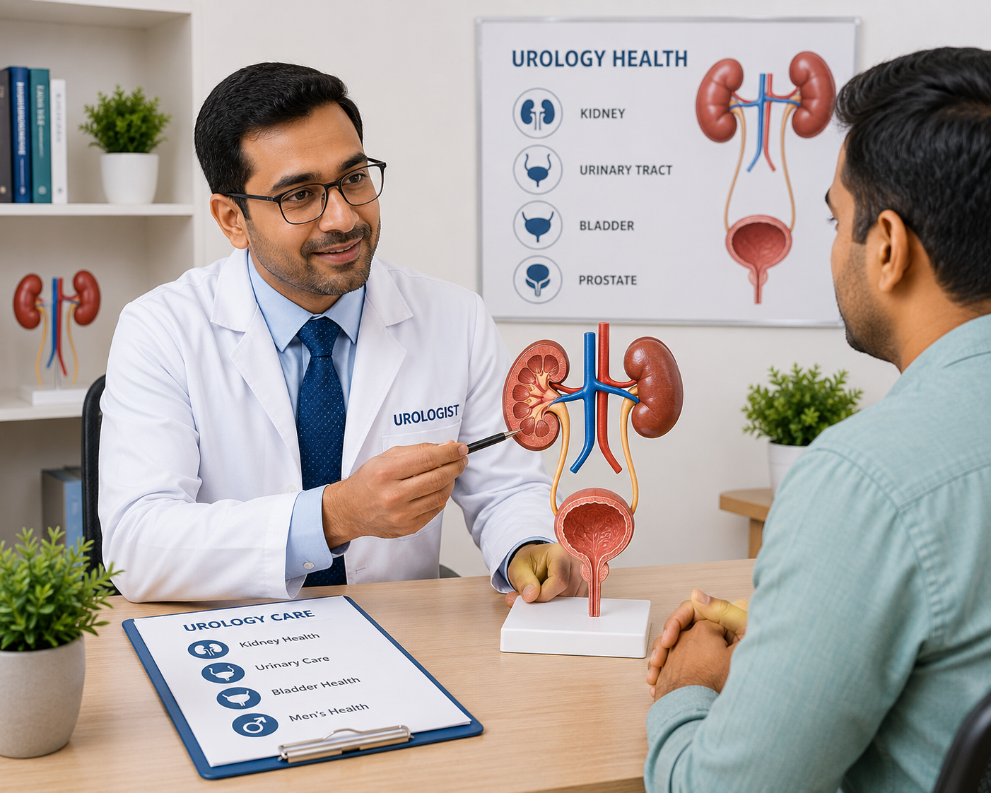 Professional urologist consultation for kidney, urinary, and bladder health support at Lalita Diagnostic & Health Care Centre