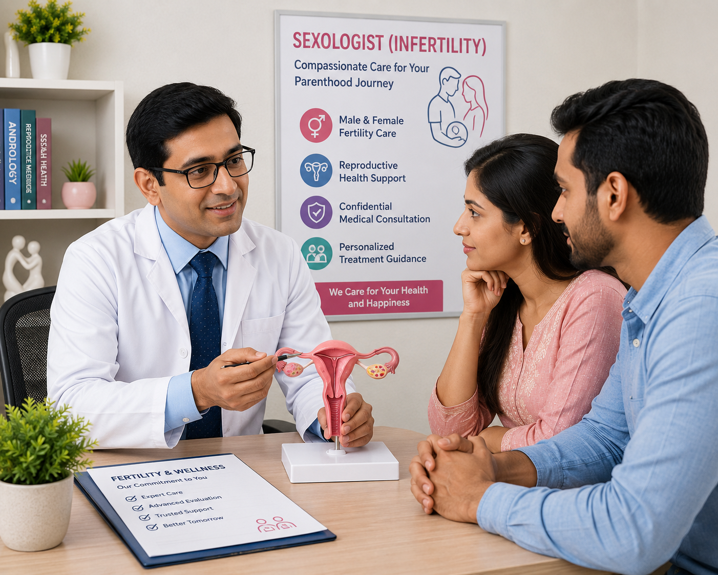 Professional sexologist and infertility consultation for reproductive health and fertility support at Lalita Diagnostic & Health Care Centre